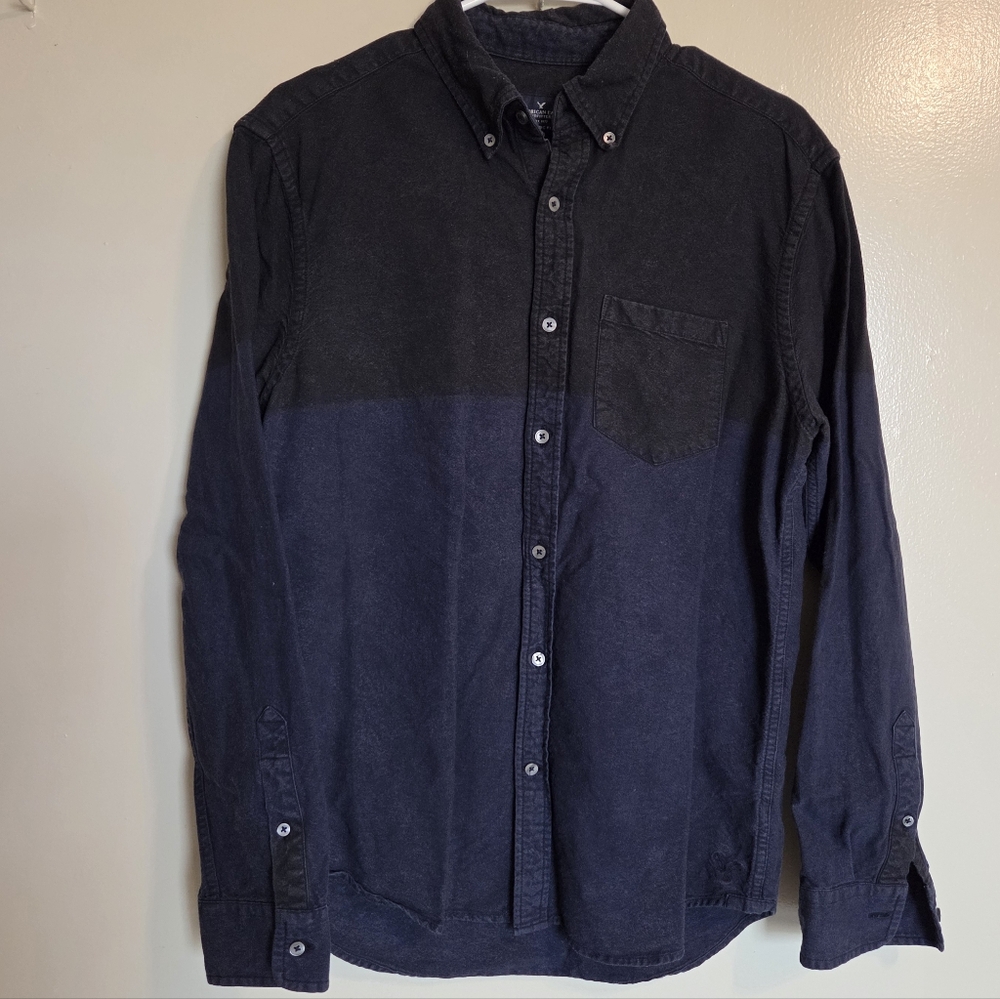 AEO • Colorblock Button Up - Picture 8 of 8